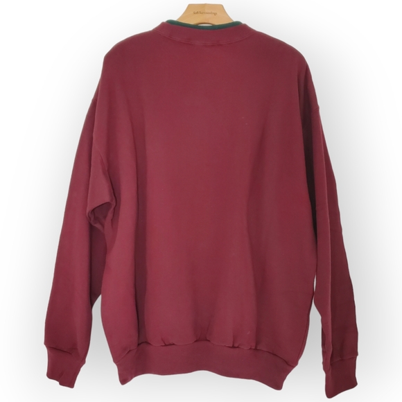 MCSportswear Vintage 90’s MY GRANDKIDS Double Collared Embroidered Sweatshirt🆕 - Picture 3 of 5